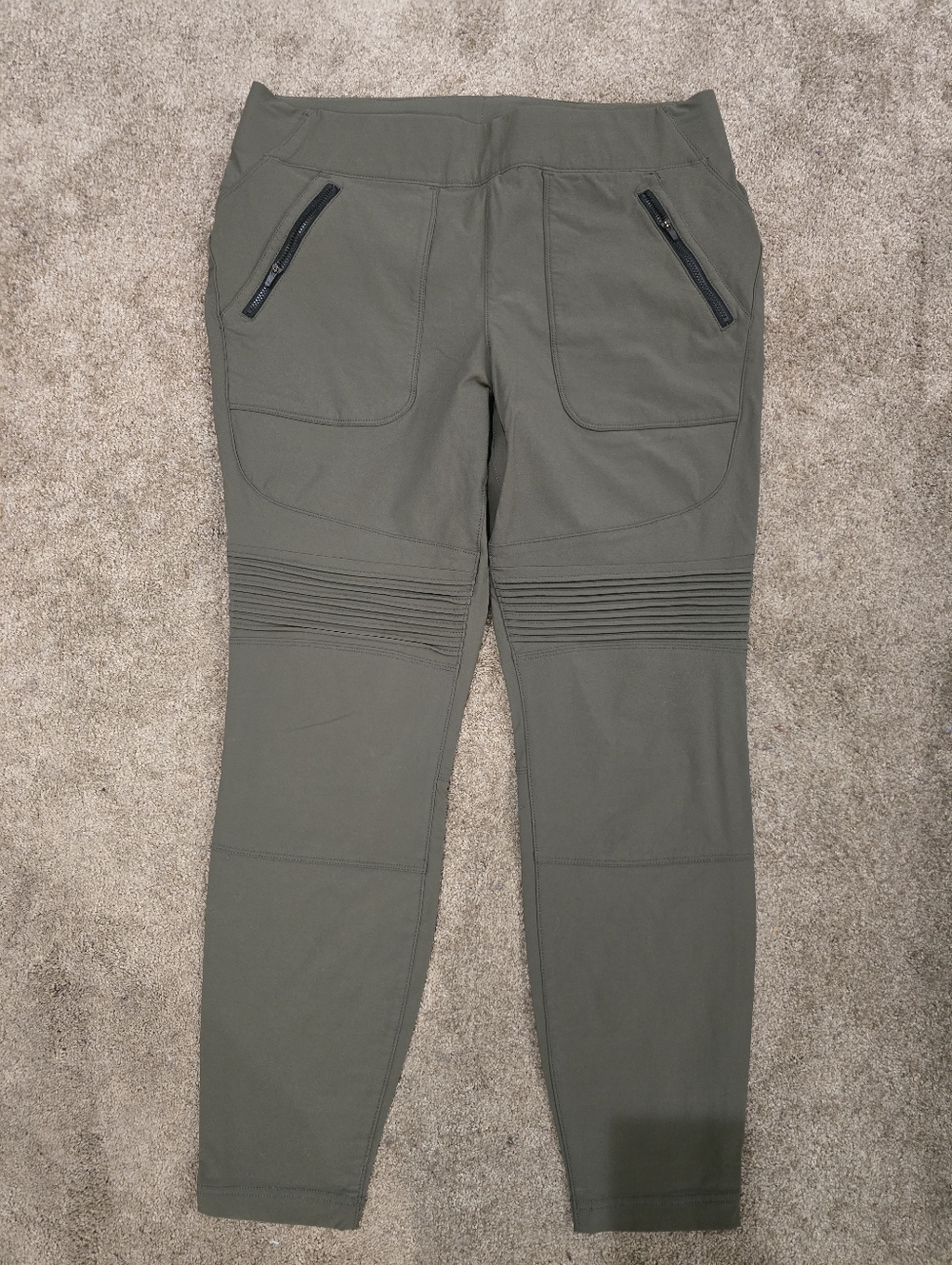 Duluth Flexpedition Moto Pull On Pants In Olive Green 14R